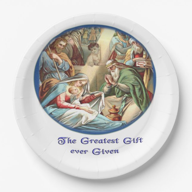 Mother Mary Paper Plate (Front)