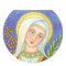 Mother Mary Portrait CLASSIC OVAL STICKERS Sheet