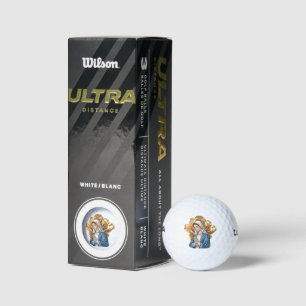 Mother Mary Religious Catholic Christian Faith Golf Balls