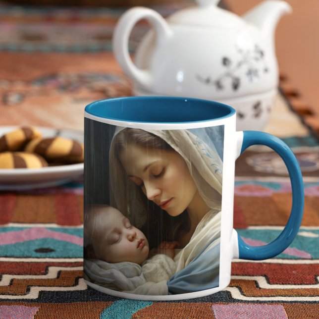 Mother Mary with Baby Jesus version 1  Coffee Mug (Mother Mary Holding Baby Jesus version 1 Coffee Mug)