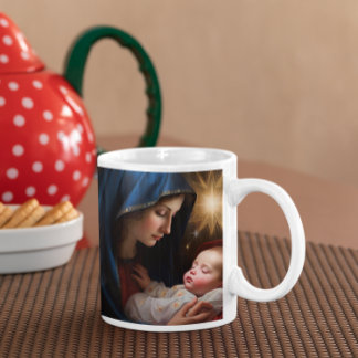 Mother Mary with Baby Jesus version 28 Coffee Mug