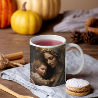 Mother Mary with Baby Jesus version 3 Coffee Mug