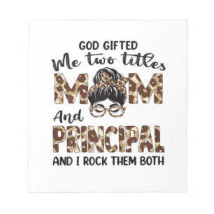 Mother Mom And Principal Mothers Birthday Notepad