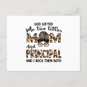 Mother Mom And Principal Mothers Birthday Postcard