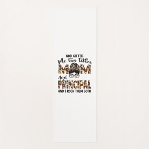 Mother Mom And Principal Mothers Birthday Yoga Mat