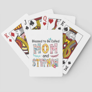 Mother Mom And Stepmom Birthday Playing Cards