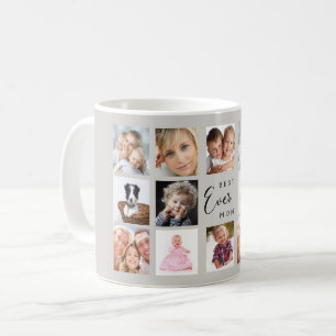 Mother mom photo collage grey coffee mug