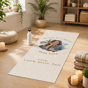 Mother Mom photo cream Yoga Mat