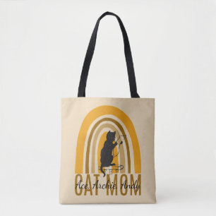 mother mommy cat mom names personalize  tote bag
