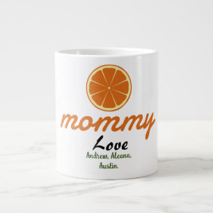 mother mommy mom kid names personalize custom large coffee mug