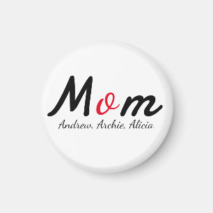 mother mommy mom kid names personalize custom magnet