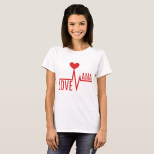 mother mommy mom love heart pulse T-Shirt