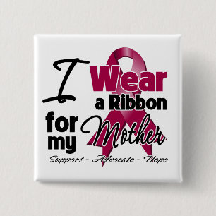 Mother - Multiple Myeloma Ribbon 2 Inch Square Button