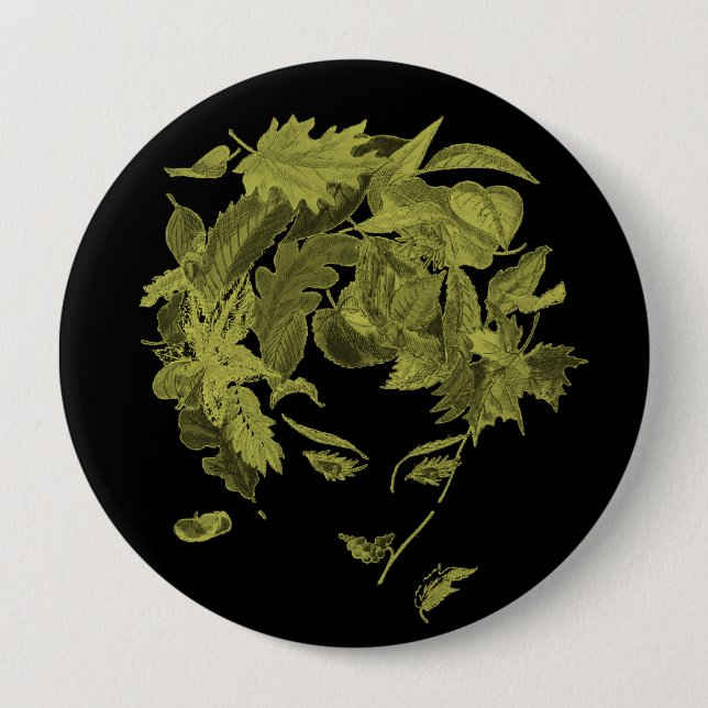 Mother Nature 4 Inch Round Button (Front)
