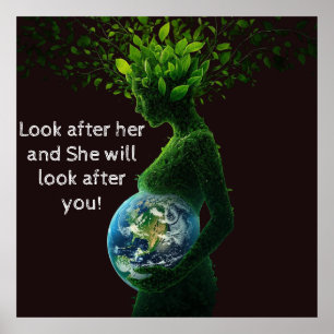 Mother Nature Earth Day Poster