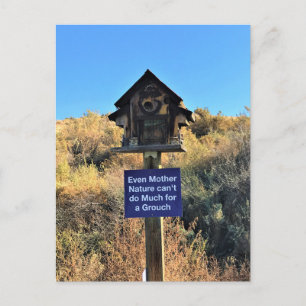 Mother Nature, Grouch Humour Postcard