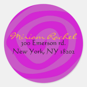 MOTHER NATURE SWIRL Bat Bar Mitzvah Sticker