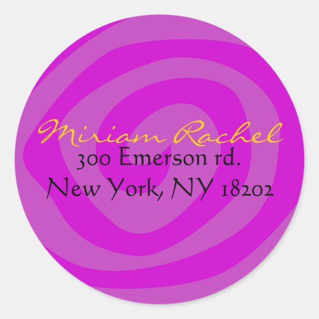 MOTHER NATURE SWIRL Bat Bar Mitzvah Sticker (Front)