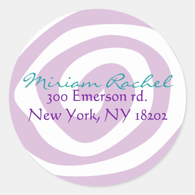 MOTHER NATURE SWIRL Bat Bar Mitzvah Sticker (Front)