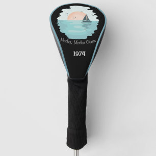 Mother ocean beautiful sunset golf head cover