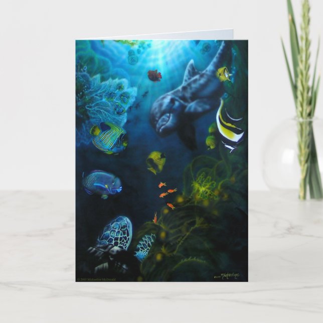 Mother Ocean Greeting Card (Front)