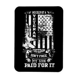 Mother of a Veteran Patriotic Military Tribute Magnet