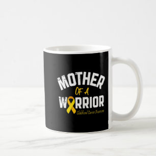 Mother Of A Warrior Childhood Cancer Awareness Mom Coffee Mug