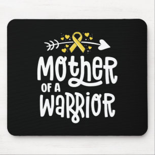 Mother Of A Warrior Gift Family Childhood Cancer A Mouse Pad