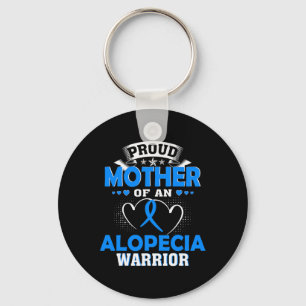 Mother Of An Alopecia Warrior Keychain