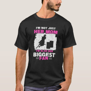 Mother Of Barrel Racer Mom Biggest Fan Horse Barre T-Shirt
