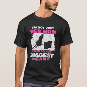 Mother Of Barrel Racer Mom Biggest Fan Horse Barre T-Shirt