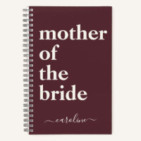 Mother of Bride Minimalist Modern Custom Burgundy