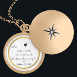 Mother of Bride Secret Note Locket From Daughter<br><div class="desc">Mother of the Bride Secret note locket from daughter. A great gift to present the mother of the bride on your wedding day. It shows that even though your now married, you will always be her daughter. You can also personalize it tom your personal name and/or your event date.You can...</div>