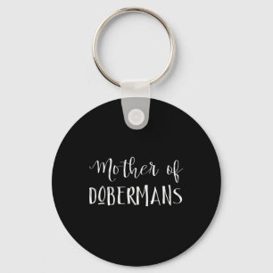 Mother Of Dobermans Christmas Keychain
