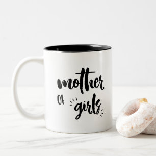 Mother of Girls Mug, Mother's Day Gift Two-Tone Coffee Mug