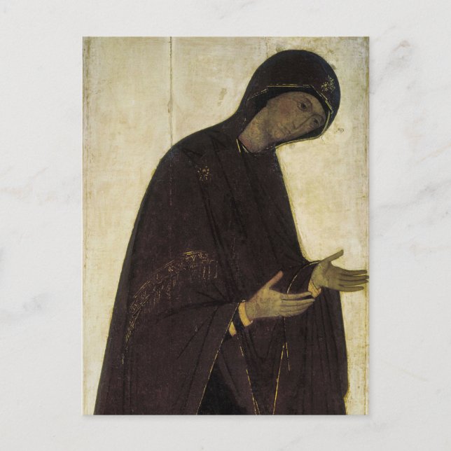 Mother of God by Andrei Rublev Postcard (Front)