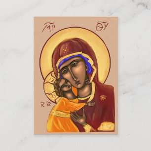 Mother of God Paper Icon Card (extra small)