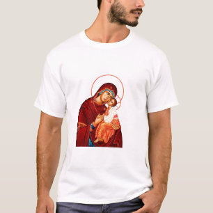 Mother of God sweet kissing icon T-Shirt