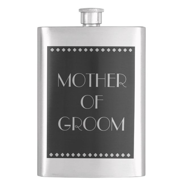 Mother of Groom Classic Flask (Front)