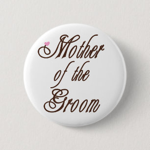 Mother of Groom Classy Browns 2 Inch Round Button