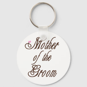 Mother of Groom Classy Browns Keychain
