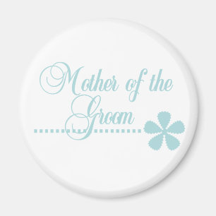 Mother of Groom Teal Elegance Magnet