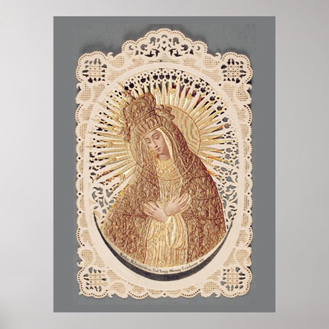 Mother of Mercy Madonna in Prayer ...  Poster (Front)