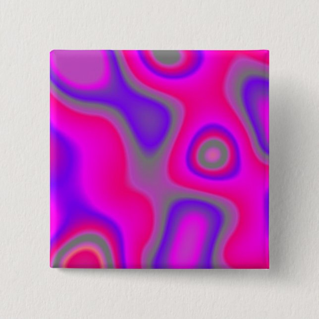 Mother of Pearl Abstract 01 2 Inch Square Button (Front)