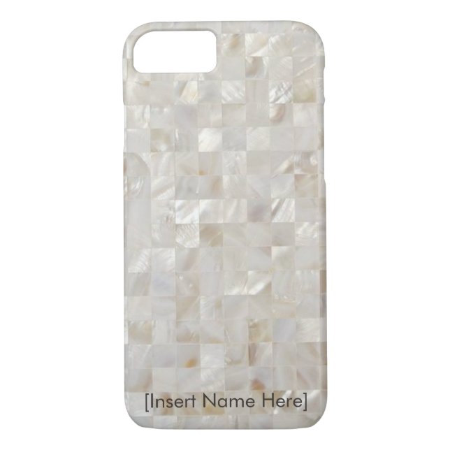Mother of Pearl, Beige - Personalized, customizabe Case-Mate iPhone Case (Back)