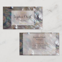Mother of Pearl Business Card