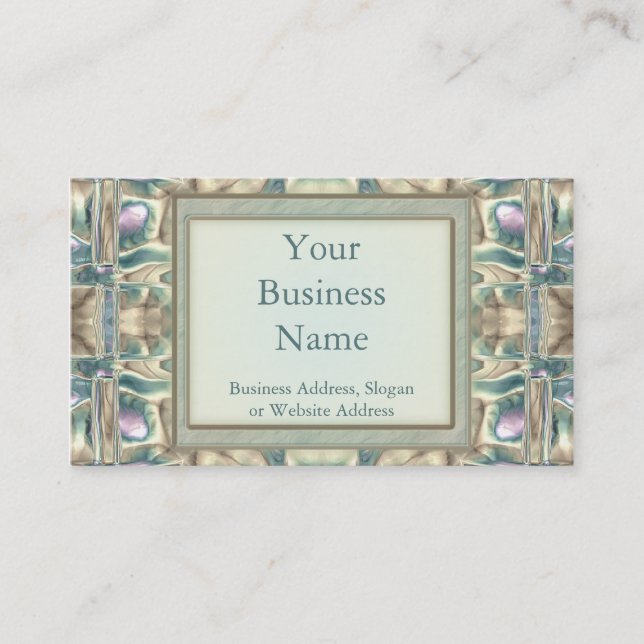 Mother of Pearl Business Card (Front)