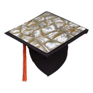 Mother of Pearl Design Graduation Cap Topper