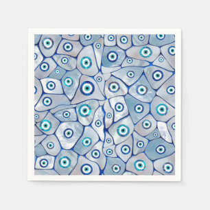 Mother of pearl Evil Eye Pattern Napkin