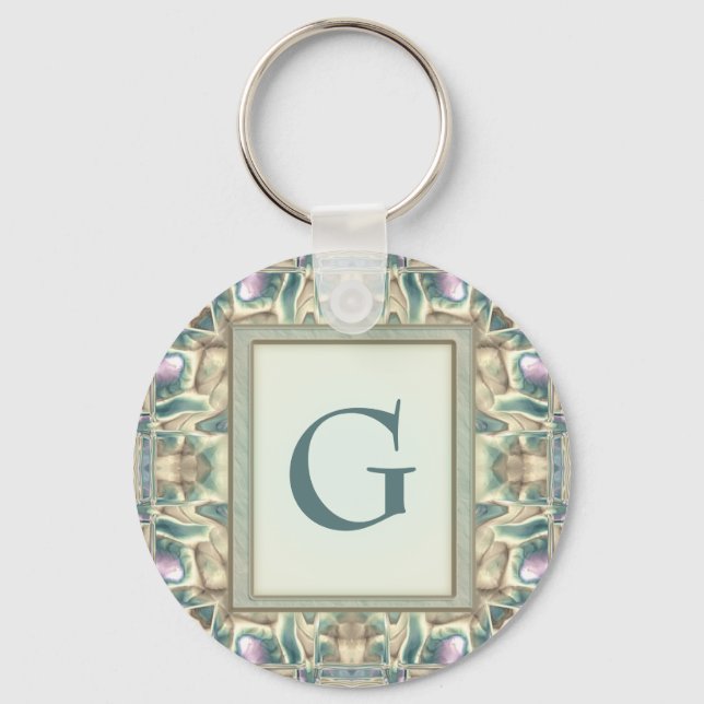 Mother of Pearl Keychain (Front)